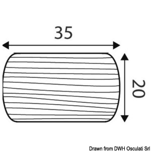 Teak hand/guardrail profile